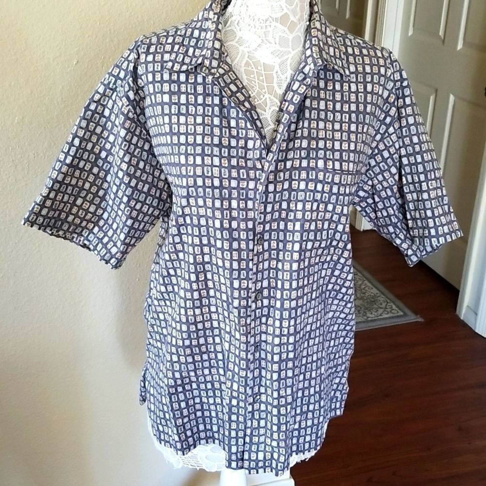 Tori Richard Resort Wear Tropical Hawaiian Shirt Size Medium